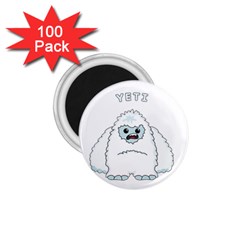 Yeti 1 75  Magnets (100 Pack)  by Valentinaart