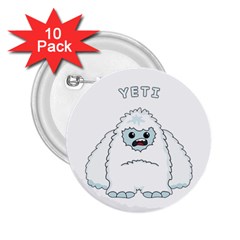 Yeti 2 25  Buttons (10 Pack)  by Valentinaart