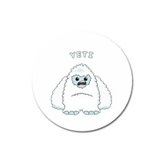 Yeti Magnet 3  (round) by Valentinaart