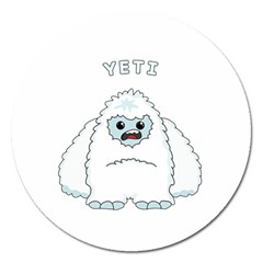 Yeti Magnet 5  (round) by Valentinaart