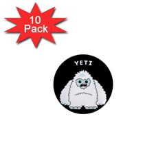 Yeti 1  Mini Magnet (10 Pack)  by Valentinaart