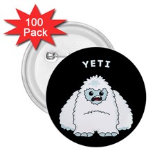 Yeti 2 25  Buttons (100 Pack)  by Valentinaart