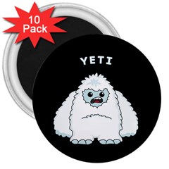 Yeti 3  Magnets (10 Pack)  by Valentinaart