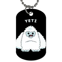 Yeti Dog Tag (two Sides) by Valentinaart