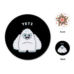 Yeti Playing Cards (round)  by Valentinaart