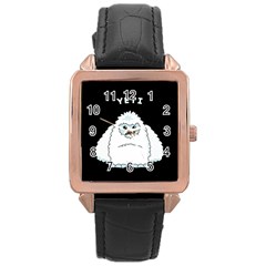 Yeti Rose Gold Leather Watch  by Valentinaart