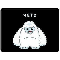 Yeti Double Sided Fleece Blanket (large)  by Valentinaart