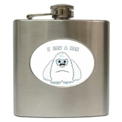 Yeti - I Saw A Man Hip Flask (6 Oz) by Valentinaart