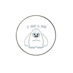 Yeti - I Saw A Man Hat Clip Ball Marker by Valentinaart