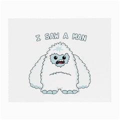 Yeti - I Saw A Man Small Glasses Cloth (2-side) by Valentinaart