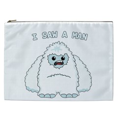 Yeti - I Saw A Man Cosmetic Bag (xxl)  by Valentinaart