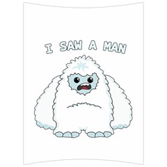 Yeti - I Saw A Man Back Support Cushion by Valentinaart