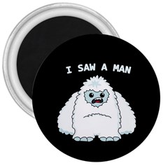 Yeti - I Saw A Man 3  Magnets by Valentinaart