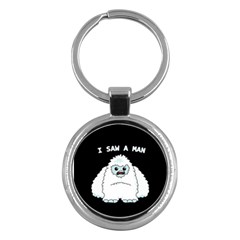 Yeti - I Saw A Man Key Chains (round)  by Valentinaart