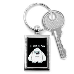 Yeti - I Saw A Man Key Chains (rectangle)  by Valentinaart