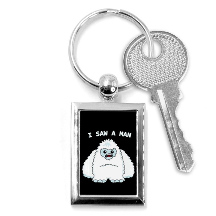 Yeti - I saw a man Key Chains (Rectangle) 