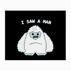 Yeti - I Saw A Man Small Glasses Cloth (2-side) by Valentinaart