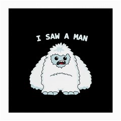 Yeti - I Saw A Man Medium Glasses Cloth (2-side) by Valentinaart