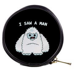 Yeti - I Saw A Man Mini Makeup Bags by Valentinaart