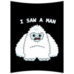 Yeti - I Saw A Man Back Support Cushion by Valentinaart