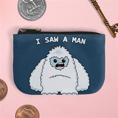 Yeti - I Saw A Man Mini Coin Purses by Valentinaart