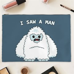 Yeti - I Saw A Man Cosmetic Bag (xxl)  by Valentinaart