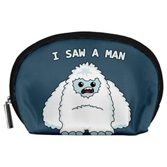 Yeti - I Saw A Man Accessory Pouches (large)  by Valentinaart