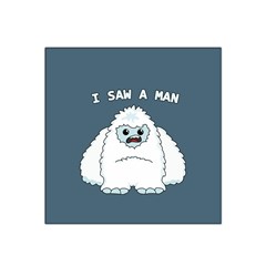 Yeti - I Saw A Man Satin Bandana Scarf by Valentinaart