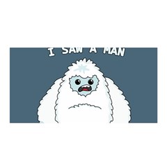 Yeti - I Saw A Man Satin Wrap by Valentinaart