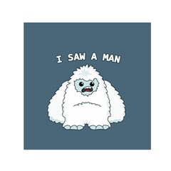 Yeti - I Saw A Man Small Satin Scarf (square) by Valentinaart