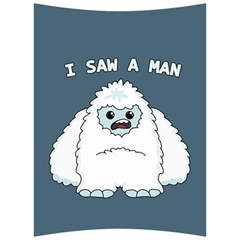 Yeti - I Saw A Man Back Support Cushion by Valentinaart