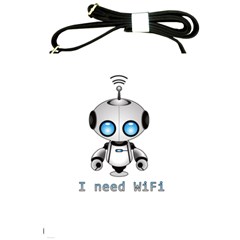 Cute Robot Shoulder Sling Bags by Valentinaart