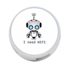 Cute Robot 4-port Usb Hub (one Side) by Valentinaart