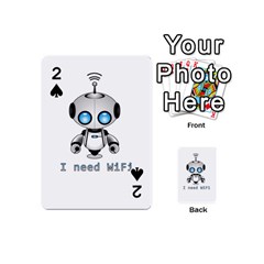 Cute Robot Playing Cards 54 (mini)  by Valentinaart