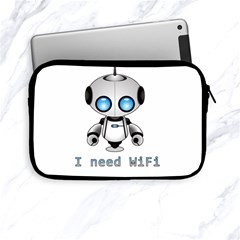 Cute Robot Apple Ipad Mini Zipper Cases by Valentinaart