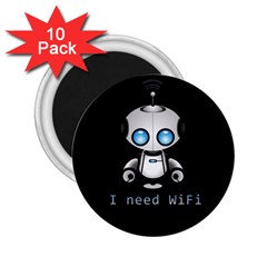 Cute Robot 2.25  Magnets (10 pack) 