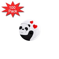 Cute Panda 1  Mini Magnets (100 Pack)  by Valentinaart