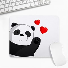 Cute Panda Large Mousepads by Valentinaart