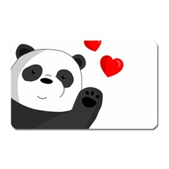 Cute Panda Magnet (rectangular) by Valentinaart