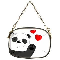 Cute Panda Chain Purses (one Side)  by Valentinaart