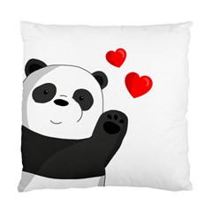 Cute Panda Standard Cushion Case (one Side) by Valentinaart