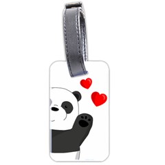 Cute Panda Luggage Tags (two Sides) by Valentinaart