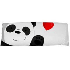 Cute Panda Body Pillow Case (dakimakura) by Valentinaart