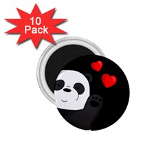 Cute Panda 1 75  Magnets (10 Pack)  by Valentinaart