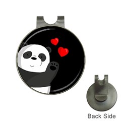 Cute Panda Hat Clips With Golf Markers by Valentinaart