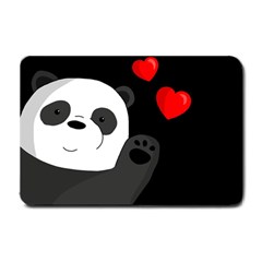 Cute Panda Small Doormat  by Valentinaart