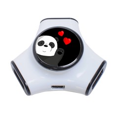 Cute Panda 3-port Usb Hub by Valentinaart