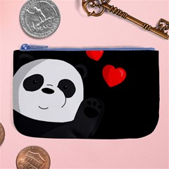 Cute Panda Large Coin Purse by Valentinaart