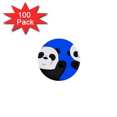 Cute Pandas 1  Mini Buttons (100 Pack)  by Valentinaart