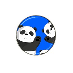 Cute Pandas Hat Clip Ball Marker (4 Pack) by Valentinaart